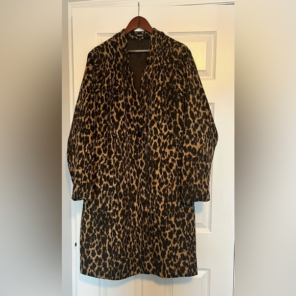 Torrid size 3X Leopard print wool car coat! Like new condition! - Picture 3 of 8
